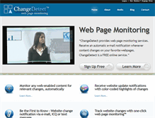 Tablet Screenshot of changedetect.com